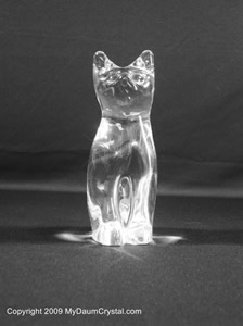 フランスの伝説的なガラスブランドDaum社の「クリスタルの猫」 Daum Cat for sale | eBay